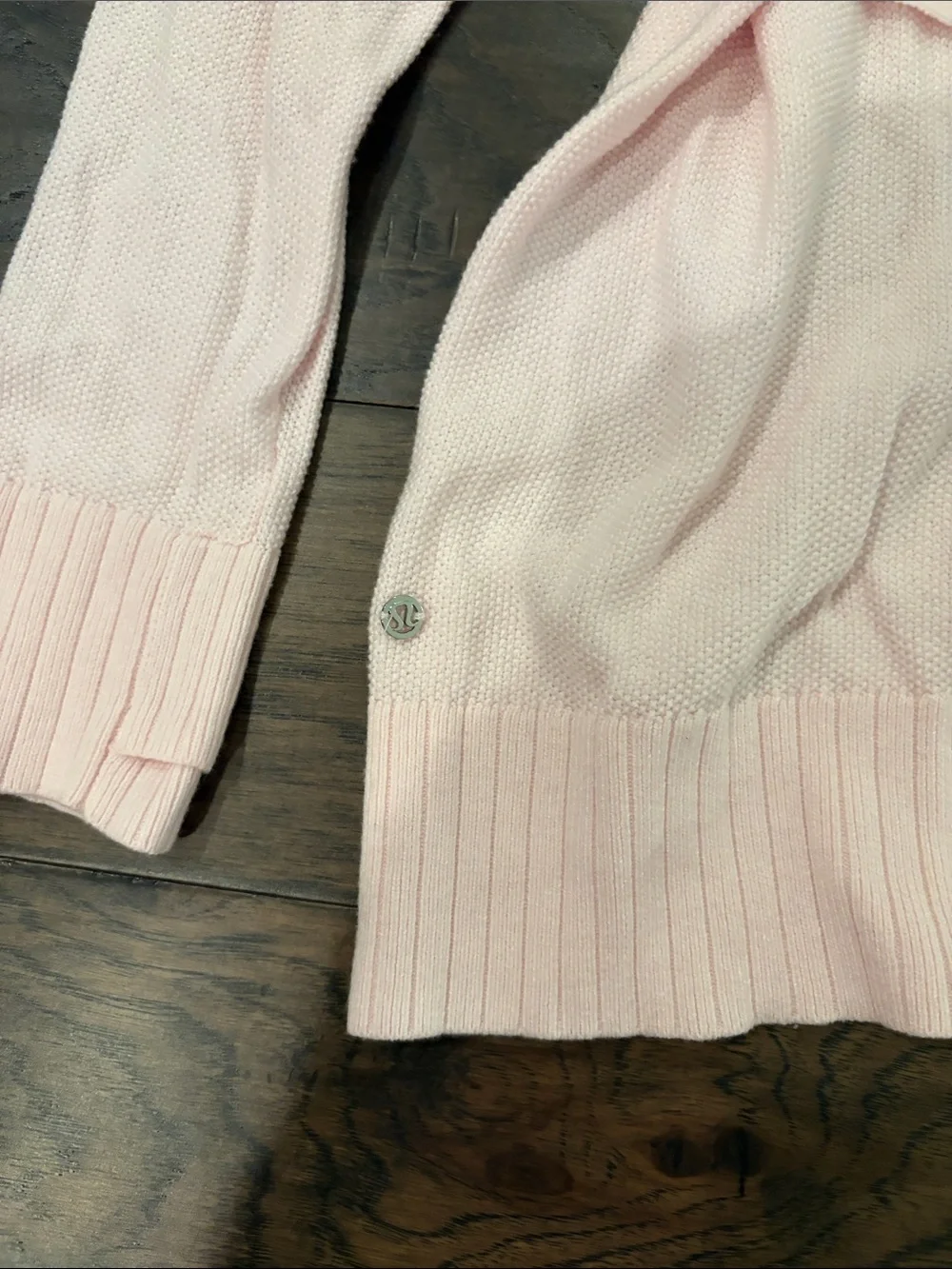 Lululemon Sincerely Yours Lightweight Pink Sweater Sz 10